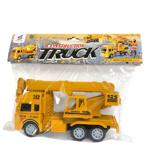 Teherautó, munkagépes, markoló, lend., 28x14+ cm zacsk.