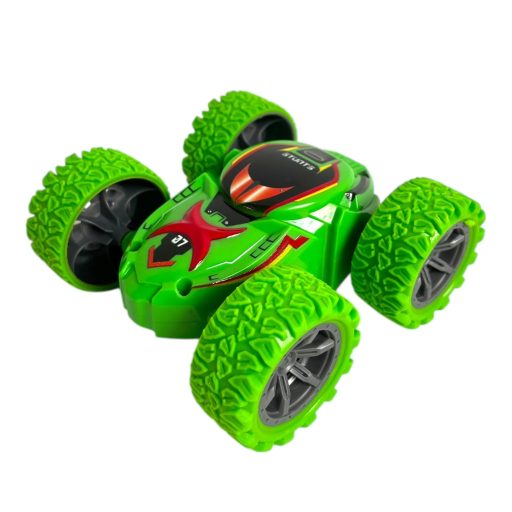 Autó, átfordulós, bukfences, lend., 2 szín, 17x16 cm dob.