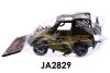 Katonai jeep figura autóval, strapabíró játék kalandokhoz.