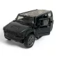 Hátrahúzós, ajtónyitós fém Jeep Hummer játékautó.
