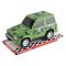 Katonai jeep lendkerekes játékautó, 28x14 cm, több színben