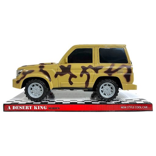 Katonai jeep lendkerekes játékautó, 28x14 cm, több színben