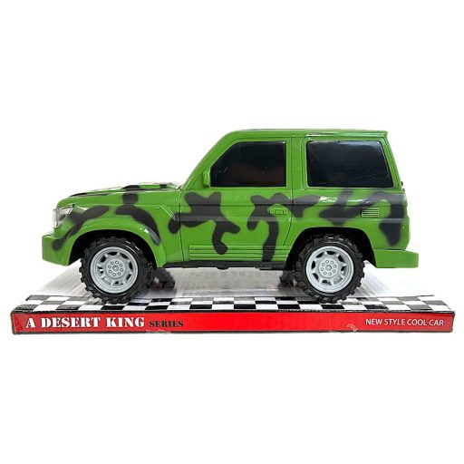 Katonai jeep lendkerekes játékautó, 28x14 cm, több színben