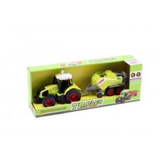   Traktor, el., hang+fény, hátul szerk., 41*16 cm dob. gombel.