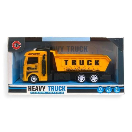 Teherautó munkagépes szett: rönkszállító, betonkeverő.