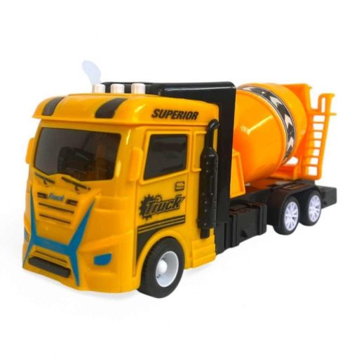 Teherautó munkagépes szett: rönkszállító, betonkeverő.