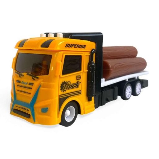 Teherautó munkagépes szett: rönkszállító, betonkeverő.