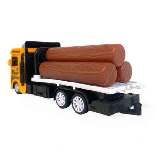 Teherautó munkagépes szett: rönkszállító, betonkeverő.