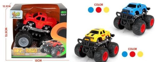 Autó 4x4 gumikerék, 360° forgó, magasított, strapabíró játék.