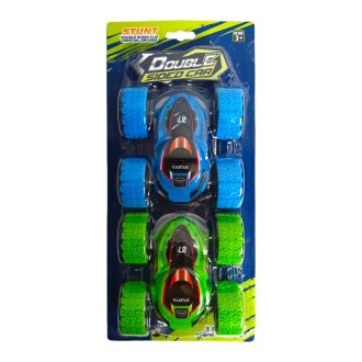   Autó klt., 2 db, átfordulós, bukfences, lend., 15x33 cm dob.