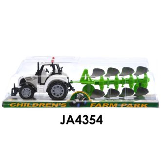 Traktor, hátul ekekapa, lend., 2 szín, 37x12 cm plf.