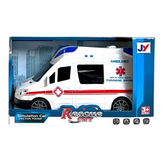 Mentőautó, lend., 23x15 cm dob.