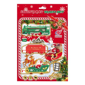 Vonat klt., XM, el., hang+fény, 21x31 cm dob.