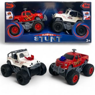   Autós készlet hang- és fényhatásokkal, 360°-ban forgó 2 db.