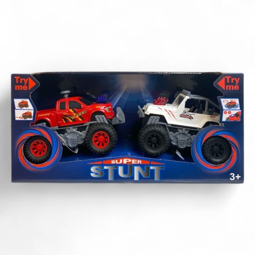 Autós készlet hang- és fényhatásokkal, 360°-ban forgó 2 db.