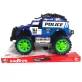   Rendőrautó, jeep, lend., "big foot", 2 szín, 26x17 cm plf.