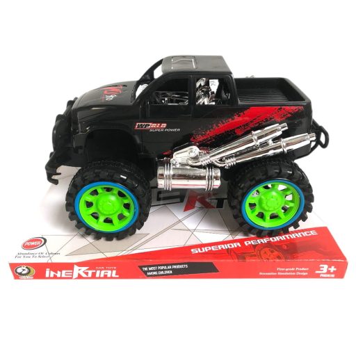 Autó, platós, ''big foot'', lend., 26x18 cm plf.