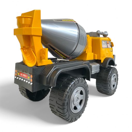 Szabadonfutó betonkeverő teherautó, 23x43 cm méretben.