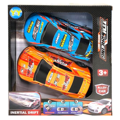 Fém lemez autó klt., 2 db, driftel, lend., 4 szín, 18 cm, 22x25 cm dob.