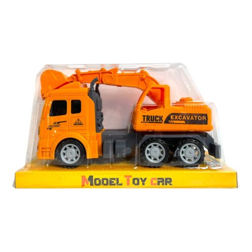 Teherautó, munkagépes, 4 féle, lend, 30x14 cm plf.