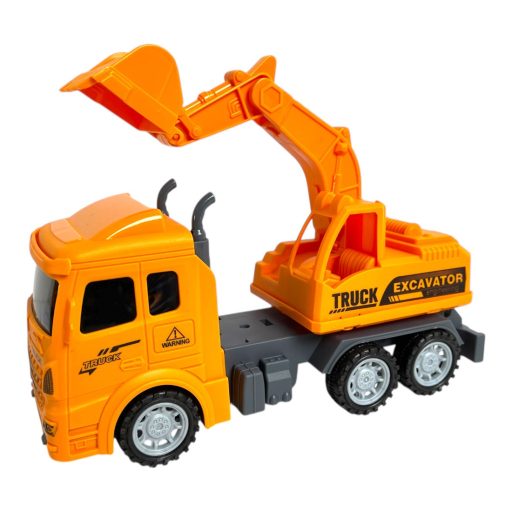 Teherautó, munkagépes, 4 féle, lend, 30x14 cm plf.