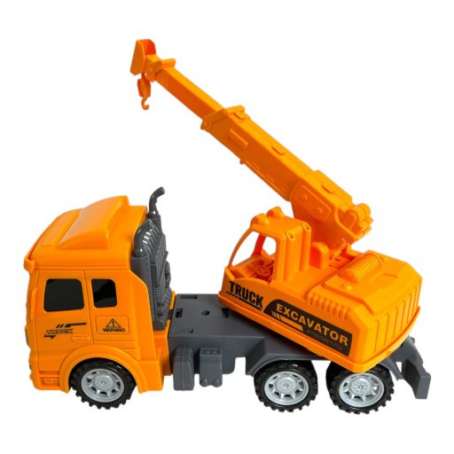 Teherautó, munkagépes, 4 féle, lend, 30x14 cm plf.