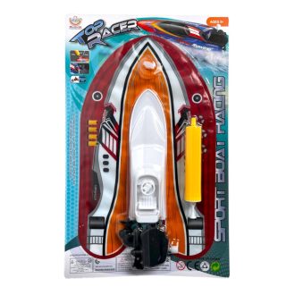   Motorcsónak, légpárnás, felfújós, +pumpa, 3 szín, 17x29 cm lapon