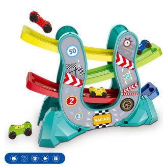   Ugrató autópálya készlet, izgalmas játék kis versenyzőknek.
