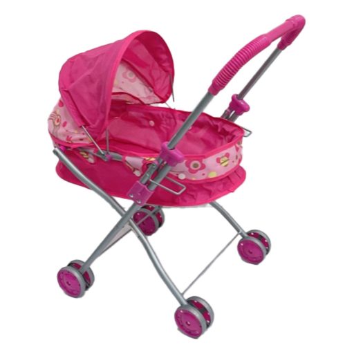 Babakocsi, mély, duplazáras, bolygókerék, 34x27x55 cm, zacsk.