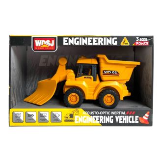   Munkagép, el., hang-fény, billencs, elöl-hátul szerk., lend.,3 féle, 30x19 cm dob. Gombel.