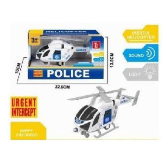 Elemes rendőrségi helikopter hang- és fényhatásokkal.