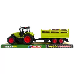   Traktor klt., hátul utánfutó, hordószállító, lend., 40x13 cm plf.