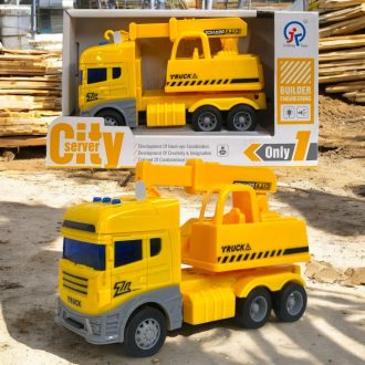 Teherautó munkagépes játék hang- és fényhatásokkal