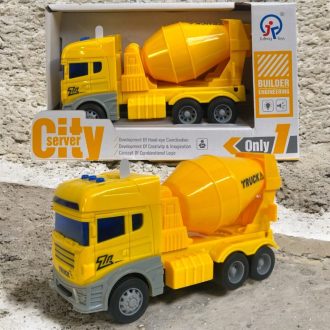 Teherautó betonkeverő hanggal és fénnyel, 20x11 cm.