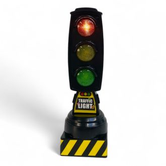   Kukasautó játék hang- és fényeffektekkel, lendkerekes, közlekedési lámpával.