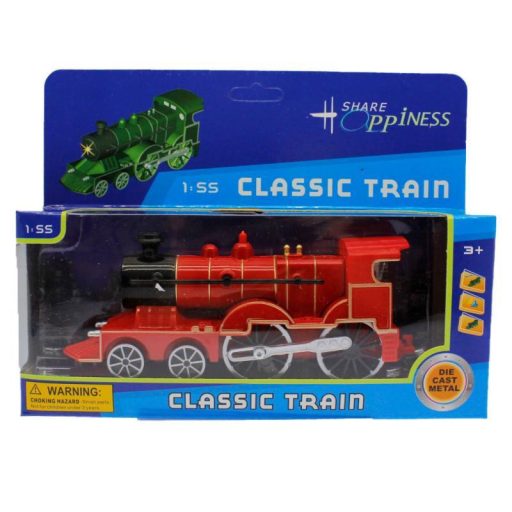 Fém mozdony, hang- és fényhatásokkal, 20x9 cm, dobozos.