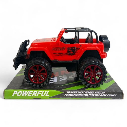 Autó, jeep, lend., 2 szín, 25x15 cm plf.