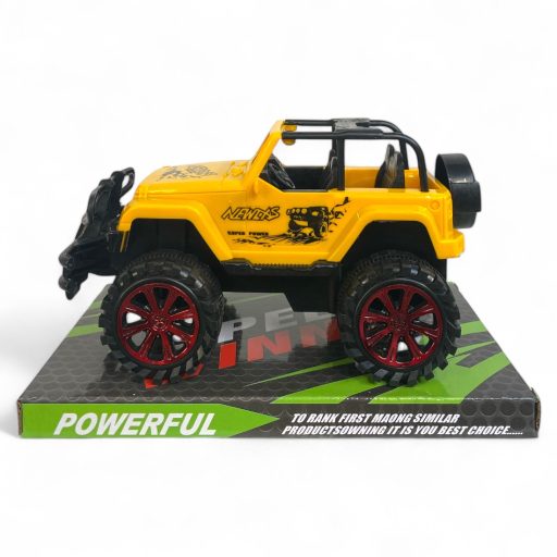 Autó, jeep, lend., 2 szín, 25x15 cm plf.