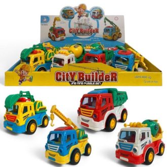   Teherautó munkagépes játék, valósághű hang- és fényhatásokkal.