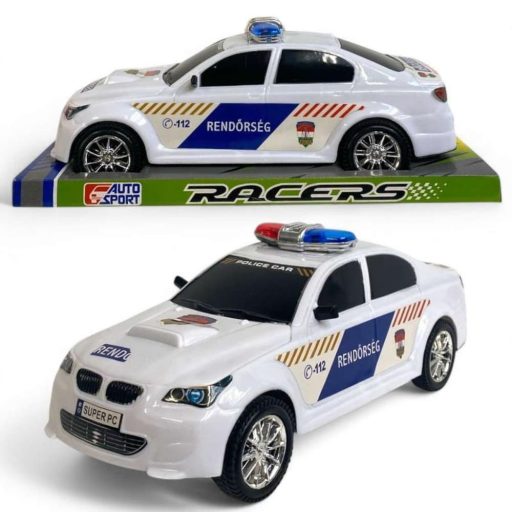 Rendőrautó játék, Magyar Rendőrség felirattal, 34x18 cm.