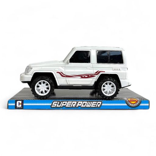 Autó, jeep, terepjáró, lend., 2 szín, 23x11 cm plf.