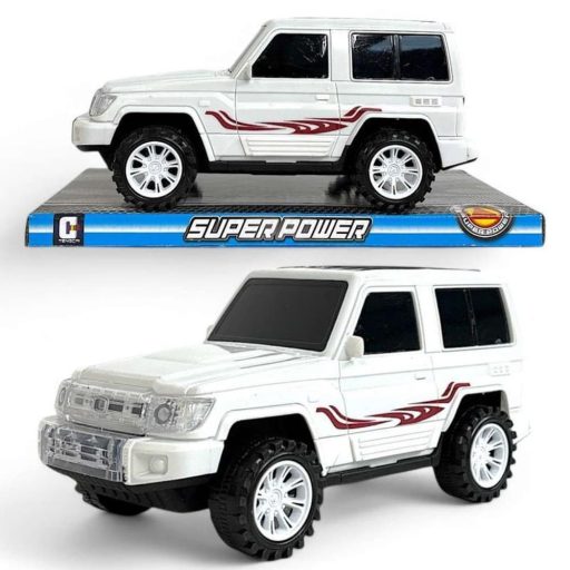 Autó, jeep, terepjáró, lend., 2 szín, 23x11 cm plf.