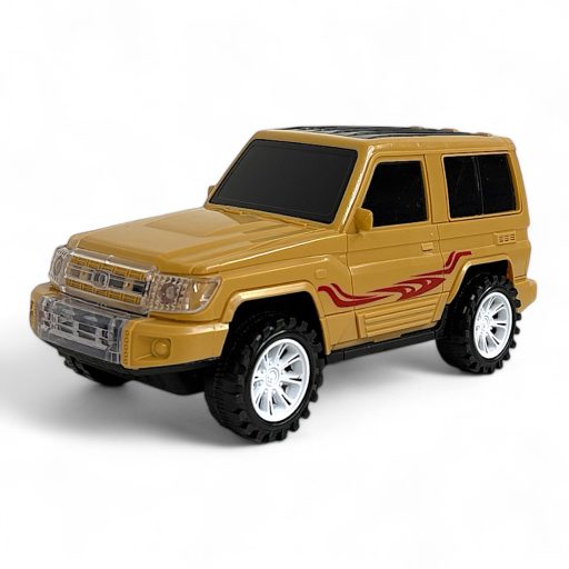 Autó, jeep, terepjáró, lend., 2 szín, 23x11 cm plf.