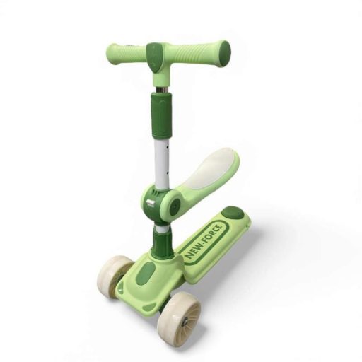 Állítható magasságú, világító kerekű, üléses roller gyerekeknek.