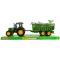 Traktor klt., hátul állatszállító, lend., 2 szín, 38x12 cm plf.