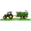 Traktor klt., hátul állatszállító, lend., 2 szín, 38x12 cm plf.