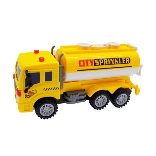 Teherautó locsolóautó, 34x20 cm-es lendkerekes játék.