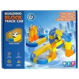   Vonat, mozdony + pálya, klt., el., mágneses, fűggőlegesen is megy,, USB töltős, 32x25 cm dob.