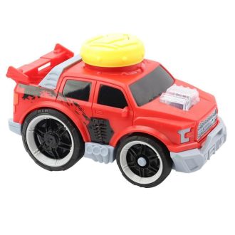 Autós játék, hanggal és fénnyel, 18x13 cm méretben.