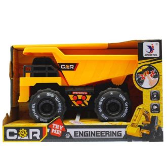   Munkagép játék: hanggal, fénnyel, billencs funkcióval, 24x15 cm.